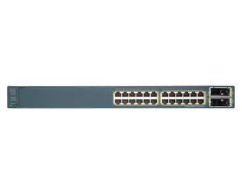 WS-C3560E-24PD-S - 24x 1GE RJ45, PoE 802.3af, uplink 2x 10GE(X2), 750W, IP Base, Cisco Catalyst 3560E Switch