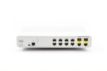 WS-C2960C-8TC-S - 8x FE 10/100 RJ45, uplink 2x 1G Combo RJ45/SFP, opr. LAN Lite, Warstwa L2, Chłodzenie pasywne, Cisco Catalyst 2960C Compact Switch