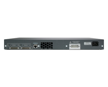 WS-C3750-24FS-S - 24x FE 10/100 MT-RJ, uplink 2x 1G SFP, opr. IP Base, Stack, Warstwa L3, Cisco Catalyst 3750 Switch