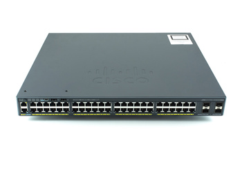 WS-C2960X-48FPS-L - 48x 1GE RJ45, PoE+ 740W 802.3at, uplink 4x 1G SFP, LAN Base, L2, Stack, Cisco Catalyst 2960-X Switch