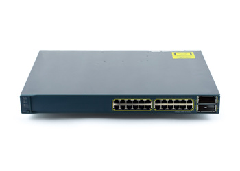 WS-C3560E-24TD-S - porty 24x 1GE RJ45, uplink 2x 10G X2, 265W, opr. IP Base, Warstwa L3, Cisco Catalyst 3560E Switch