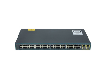 WS-C2960+48TC-S - 48x FE 10/100 RJ45, uplink 2x 1G Combo RJ45/SFP, opr. LAN Lite, Warstwa L2, 1U, Cisco Catalyst 2960-Plus Switch