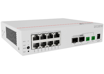S5751-L8P2HJ-RUA - 8x 1GE (PoE+ 128W), uplink hybrydowy 2x 2.5G SFP (PoE przez kabel hybrydowy), L2, chłodz. pasywne, bez zasilacza, Huawei S5751-L Switch