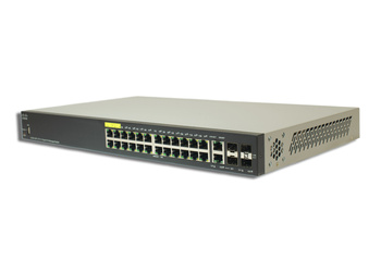 SG350-28P-K9-EU - 24x 1GE RJ45, uplink 4x 1G SFP, PoE+ 195W 802.3at, Cisco SMB SG350 Switch