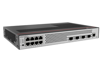 S5735R-L8P4X-QA-V2 - 8x 1GE RJ45 (PoE+ 125W), 4x 10G SFP+, wbudowany zasilacz AC, chłodzenie pasywne, L3, Huawei CloudEngine S5735R-L Switch