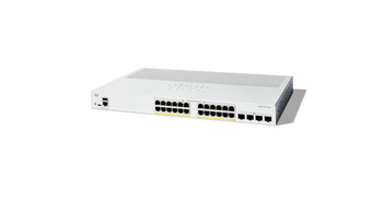 C1200-24P-4X - 24x 1GE RJ45, PoE+ 195 W 802.3at, uplink 4x 10 G SFP+, warstwa 3, 19'', Cisco C1200 Switch