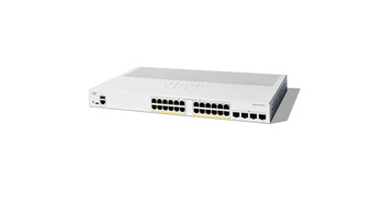 C1200-24P-4G - 24x 1GE RJ45, PoE+ 195W 802.3at, uplink 4x 1G SFP, Pasywne chłodzenie, L3, 19'', Cisco Catalyst 1200 Switch