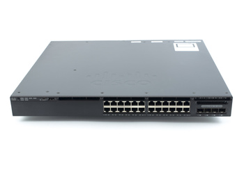 WS-C3650-24TS-S - 24x 1GE RJ45, uplink 4x 1G SFP, IOS XE, opr. IP Base, L3, Cisco Catalyst 3650 Switch