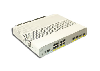 WS-C2960CX-8PC-L - 8x 1GE RJ45, 124W PoE+ 802.3at, uplink 2x 1GE RJ45, 2x 1G SFP, LAN Base, L2, Cisco Catalyst 2960-CX Compact Switch