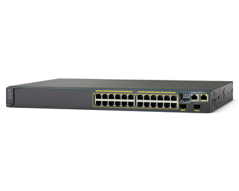 WS-C2960S-F24TS-L - 24x FE 10/100 RJ45, uplink 2x 1G SFP, opr. LAN Base, Warstwa L2, 1U, Stack, Cisco Catalyst 2960-SF Switch