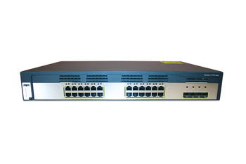WS-C3750G-24TS-E - 24x 1GE RJ45, uplink 4x 1GE SFP, opr. IP Services, Warstwa L3, Stack, Wysokość 1.5U, Cisco Catalyst 3750G Switch