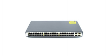 WS-C3750-48TS-E - 48x FE 10/100 RJ45, uplink 4x 1G SFP,opr. IP Services, Stack, Warstwa L3, Cisco Catalyst 3750 Switch