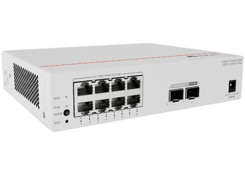 S5751-L8P2X-RUA - 8x 1GE RJ45, uplink 2x 10G SFP, L2, zasilacz w zestawie, chłodzenie pasywne, PoE 128W, Huawei S5751-L Switch