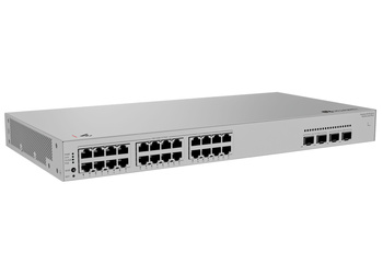 S220S-24LP4JX - 24x 1GE RJ45, PoE+ 190W, uplink 2x 10 GE SFP+, 2x 2.5GE SFP, 2x 10GE SFP+, zasilacz AC, niezarządzalny, Huawei eKitEngine S220S Switch