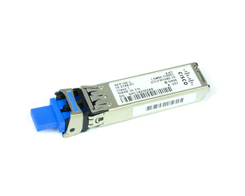 SFP-GE-L - Moduł 1G SFP, 1300nm, MMF - 550m oraz SMF - 10km, LC/PC Duplex, Odporny na warunki przemysłowe, DOM, Cisco 1000BASE-LX/LH Transceiver