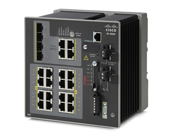 IE-4000-16T4G-E - 16x FE 10/100 RJ45, uplink 4x 1GE RJ45/SFP combo, Cisco IE4000 Switch