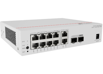 S5751-L8P2PN2X-RUA - 8x 1GE RJ45 (6x PoE+), 2x 2.5GE (PoE+), 2x 10G SFP, L2, zasilacz w zestawie, chłodzenie pasywne, PoE 128W, Huawei S5751-L Switch