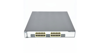 WS-C3750G-24T-S - 24x 1GE RJ45, Stack, IP Base, L3, Cisco Catalyst 3750G Switch
