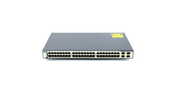 WS-C3750-48TS-S - 48x FE 10/100 RJ45, uplink 4x 1G SFP, opr. IP Base, Stack, Warstwa L3, Cisco Catalyst 3750 Switch