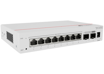 S5751-L8T2X-RUA - 8x 1GE RJ45, uplink 2x 10G SFP, chłodzenie pasywne, zasilacz w zestawie, L2, Huawei CloudEngine S5751-L Switch