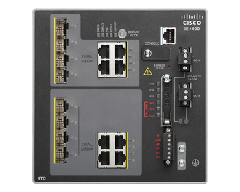 IE-4000-4TC4G-E - w/ 4FE Copper combo ports and 4 GE combo uplink ports Cisco IE4000 Switch
