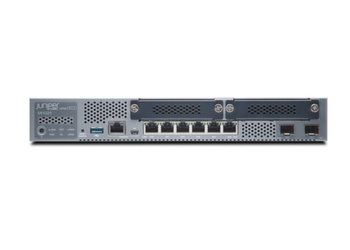 SRX320-POE - SRX320 - 6x 1GE RJ45, PoE+ 180W, uplink 2x 1G SFP, 4G RAM 8G Flash and 2x MPIM slots, Juniper Firewall