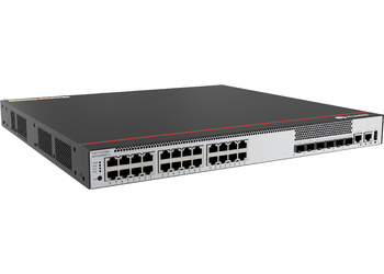 S5735-S24P4XEZ-V2 - 24x 1G RJ45 (PoE+), 4x 10G SFP+, 2x 12G SFP Stack, L3, bez zasilaczy, Huawei S5735-S-V2 Switch