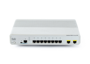 WS-C2960CPD-8TT-L - 8x FE 10/100 RJ45, uplink 2x 1GE RJ45 PoE+ Input, opr. LAN Base, Warstwa L2, BRAK ZASILACZA W KOMPLECIE, Cisco Catalyst 2960C PD Compact Switch