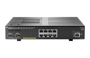 JL258A - 8x 1GE RJ45, PoE+ 125W 802.3at, uplink 2x 10G SFP+, HPE Aruba 2930F Switch