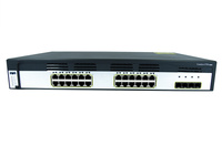 WS-C3750G-24TS-S - 24x 1GE RJ45, uplink 4x 1GE SFP, opr. IP Base, Warstwa L3, Stack, Wysokość 1.5U, Cisco Catalyst 3750G Switch