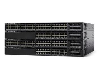 WS-C3650-48FS-S - 48x 1GE RJ45, PoE+ 775/1440W, uplink 4x 1G SFP, opr. IP Base, Warstwa L3, Cisco Catalyst 3650 Switch