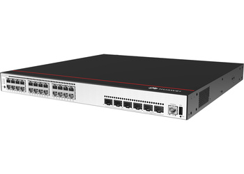 S5735-S24P4XE-V2 - 24x 1GE RJ45 (PoE+ 840W), 4x 10G SFP+, 2x 12G SFP STACK, L3, bez zasilaczy, Huawei S5735-S Switch