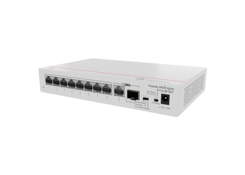 98012269 - Huawei Switch S110-8P2ST (8*GE ports (124W PoE+), 1*GE SFP port, 1*GE port, AC power, power adapter)