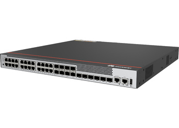 S5735-S24T8J4XE-XA-V2 - 24x 1GE RJ45, 8x 2.5G SFP (lub 2x 10G SFP+), 4x 10G SFP+, 2x 12G SFP Stack, L3, 2x wbud. zasilacze, Huawei S5735-S-V2 Switch
