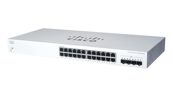 CBS220-24T-4X-EU-RF - 24x 1GE RJ45, uplink 4x 10G SFP+, Cisco Business CBS220 Switch, Cisco Refresh