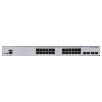 CBS250-24T-4X-EU-RF - 24x 1GE RJ45, uplink 4x 10G SFP+, Pasywne Chłodzenie, Cisco CBS250 Smart Switch, Cisco Refresh