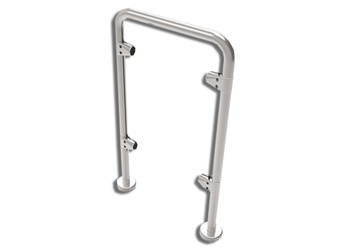 ACC-TSA-R40- Moduł wygrodzeniowy rurowy z możliwością instalacji szkła hartowanego, 1000mm x 1000mm, szkło nie wchodzi w skład zestawu, ZKTECO