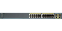 WS-C2960+24PC-L - 24x FE 10/100 RJ45, PoE 370W 802.3af, uplink 2x 1G Combo RJ45/SFP, opr. LAN Base, Warstwa L2, 1U, Cisco Catalyst 2960-Plus Switch