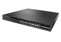 WS-C3650-8X24UQ-S - 24 (16 10/100/1000 and 8 100Mbps/1/2.5/5/10 Gbps) Ethernet and 4x10G Uplink ports, with 1100WAC power supply, 1 RU, IP Base, Cisco Catalyst 3650 Optional Stacking Switch