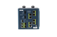 IE-3000-8TC - 8x FE 10/100 RJ45, 2x FE 10/100 RJ45/SFP Combo, -40°C - 75°C, Cisco 3000 Switch