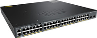 WS-C2960XR-48LPD-I - 48x 1GE RJ45, PoE+ 370W 802.3at, uplink 2x 10G SFP, IP Lite, L3, Stack, Cisco Catalyst 2960-XR Switch