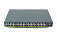 WS-C2960X-48LPS-L - 48x 1GE RJ45, PoE+ 370W 802.3at, uplink 4x 1G SFP, LAN Base, L2, Stack, Cisco Catalyst 2960-X Stack Switch