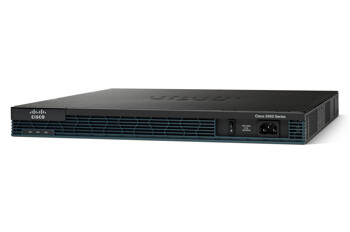 C2901-CME-SRST/K9 - 2x 1G RJ45, 4 EHWIC, 2 DSP, 256MB CF, 512MB DRAM, Voice UC license, PVDM3-16, max 35 telefonów, Cisco ISR G2 Router