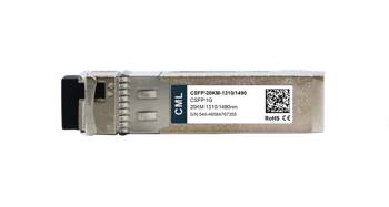 GLC-2BX-D - 2x WDM, TX1490nm, 1G CSFP Compact SFP, LC Simplex, Dystans 20 kilometrów, DDM, CML Transceiver