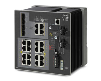 IE-4000-16T4G-E - 16x FE 10/100 RJ45, uplink 4x 1GE RJ45/SFP combo, Cisco IE4000 Switch