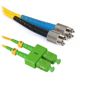 SCAPC-FC-SM-2M - Jednomodowy dupleksowy patchcord światłowodowy SCAPC-FC o długości 2m