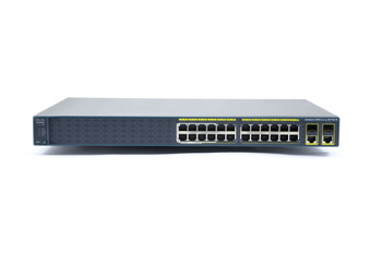 WS-C2960-24LC-S - 24x FE 10/100 RJ45 (8x PoE 802.3af), uplink 2x 1G Combo RJ45/SFP, opr. LAN Lite, Warstwa L2, 1U, Cisco Catalyst 2960 Switch