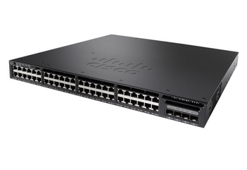 WS-C3650-48PWD-S - 48 Port PoE 2x10G Uplink w/5 AP licenses IPB, Cisco Catalyst 3650 Switch