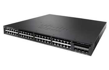 WS-C3650-48PWS-S - 48 Port PoE 4x1G Uplink w/5 AP licenses IPB, Cisco Catalyst 3650 Switch