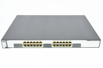 WS-C3750G-24T-S - 24x 1GE RJ45, Stack, IP Base, L3, Cisco Catalyst 3750G Switch